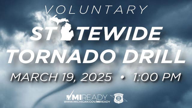 2025 Voluntary Statewide Tornado Drill scheduled for March 19
