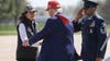 Whitmer greets Trump at Selflridge, President says ‘she’s done a very good job'