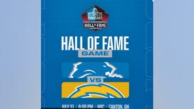 Lions play Chargers in Hall of Fame preseason kickoff game July 31