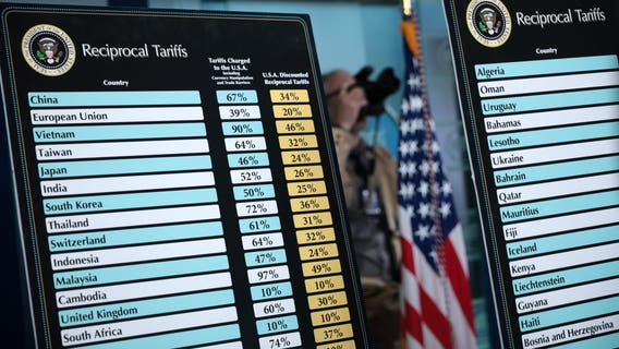 Trump tariff list: How much will each country be charged?