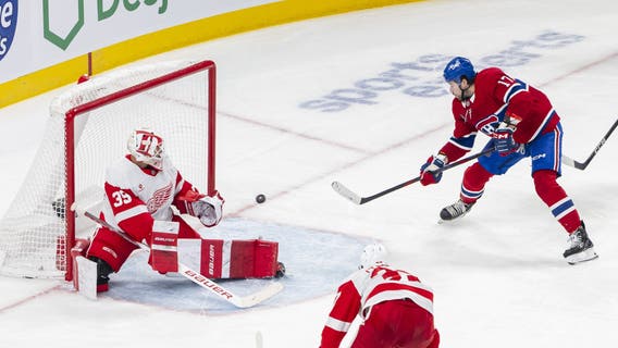 Montembeault, Anderson lift Canadiens over Red Wings 4-1 for sixth straight win