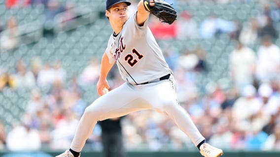 Top prospect Jackson Jobe earns 1st major league win as Tigers top Twins 4-0