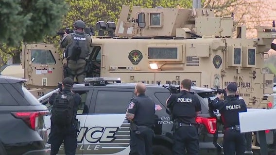 Roseville police standoff: 1 seen surrendering after hours
