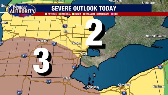 Metro Detroit storm outlook: Severe weather, flooding both threats Wednesday