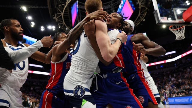 3 Pistons suspended for on-court altercation with Timberwolves by NBA