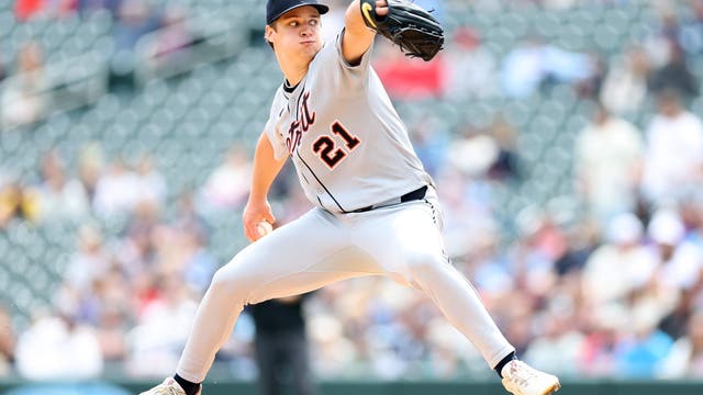 Top prospect Jackson Jobe earns 1st major league win as Tigers top Twins 4-0