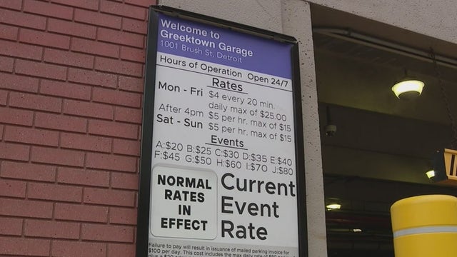 Detroit Tigers fan says he paid more for parking than advertised at garage