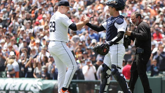 Tarik Skubal says he teared up as Tigers fans roared moments before his 1st complete game as a pro