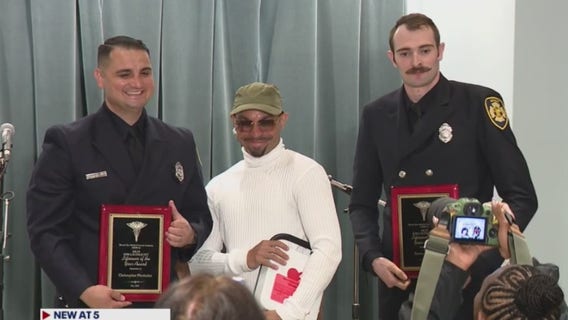 Detroit Fire medics honored after saving man during cardiac arrest