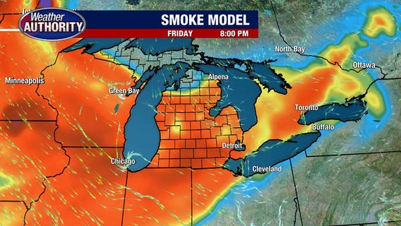 Canada wildfires prompt Air Quality Advisory in Southeast Michigan - What to know