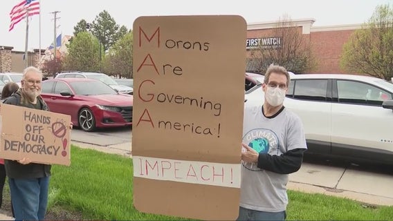 Thousands protest on May Day across Metro Detroit against President Trump