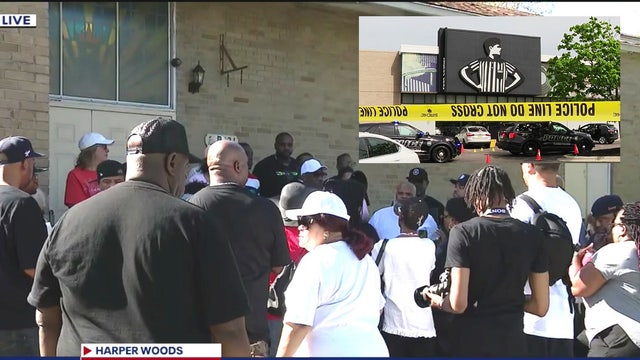 Demonstrators hold vigil after deadly shooting outside Foot Locker in Eastpointe