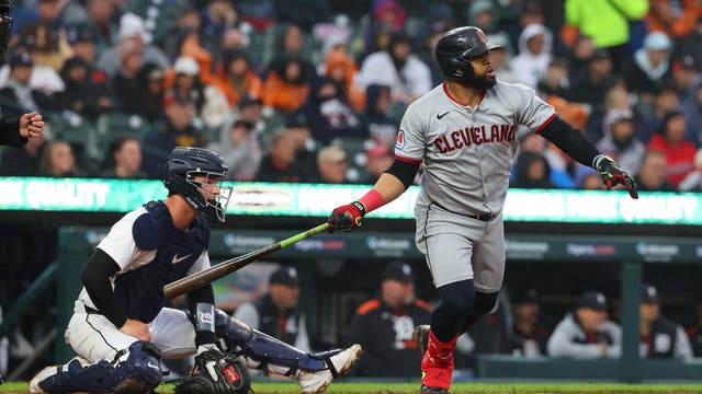 Santana’s 2-run double, Bibbe’s 7 scoreless innings help Guardians beat Tigers 7-0 in ALDS rematch