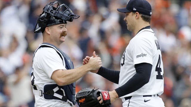 Malloy's go-ahead, 2-run single in 5th lifts AL-leading Tigers to 4-3 sweep-earning win over Giants