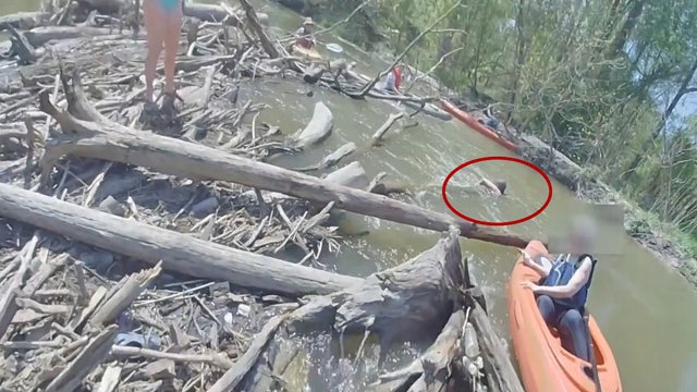 Kayak capsizes on Clinton River, Sterling Heights officer rescues trapped woman