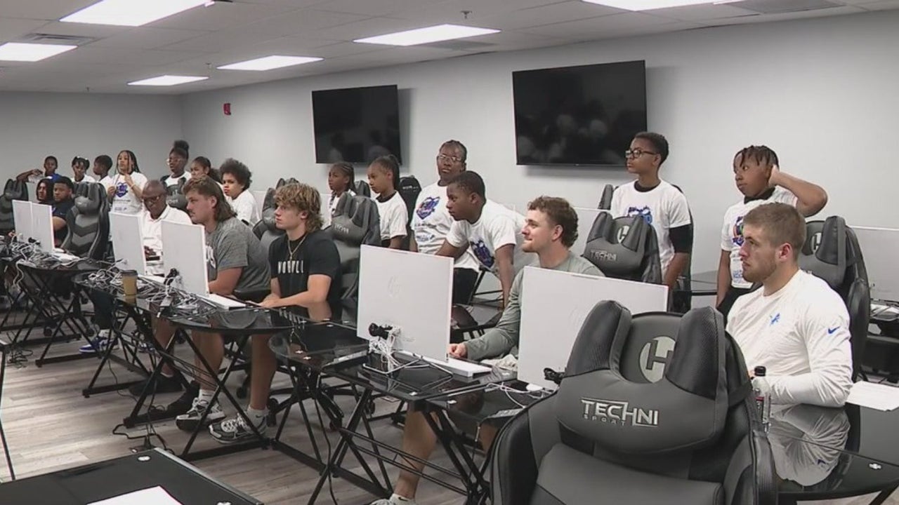 Detroit Lions Rookies Score Big with Redford Students, Inspiring Future Tech Leaders