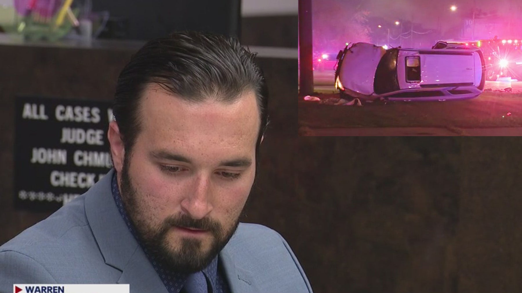 Defense for ex-Warren cop in double-fatal crash says second driver was drunk
