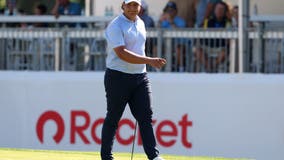 Aldrich Potgieter, PGA Tour’s youngest player and biggest hitter, leads Rocket Classic by 2 strokes