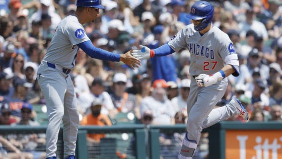 Seiya Suzuki hits two of the five Cubs home runs in a 6-1 win over the Tigers