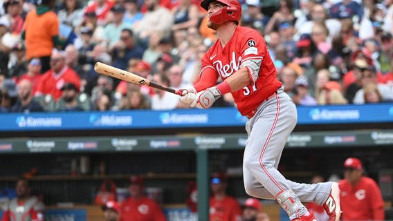 Stephenson hits a grand slam in 6-run fifth as Reds rout Tigers 11-1