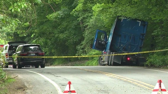 Burned body found 30 yards from semi-truck cab crash in Washtenaw County