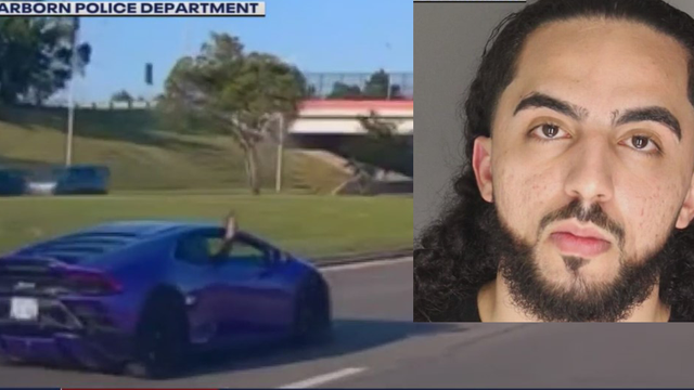 Detroit man arrested for shooting gun from Lamborghini on Ford Road to celebrate wedding