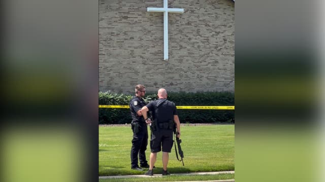 Security guard kills gunman at Wayne church
