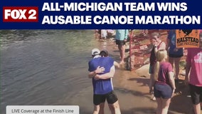 AuSable River Canoe Marathon: Watch the finish line of the grueling 120-mile race