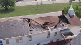 Dearborn church left barely standing after shingles crash through roof