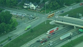 EB I-94 reopens at French after semi-truck crash