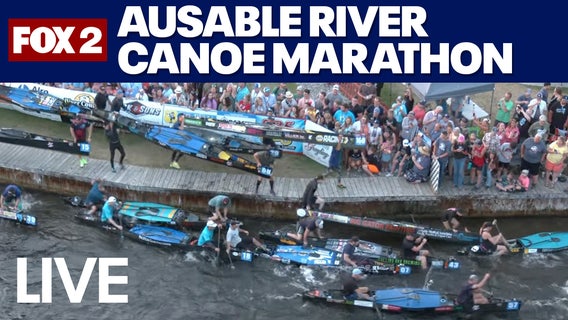 AuSable River Canoe Marathon: Stream the grueling race from Grayling to Oscoda