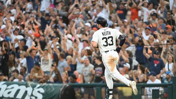 Keith homers, drives in 3 runs as Tigers win fifth straight, 4-2 over Rays
