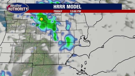 Metro Detroit weather: Some scattered showers before storms later Friday