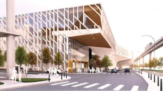 Proposed skybridge would connect Huntington Place to future luxury hotel in Detroit