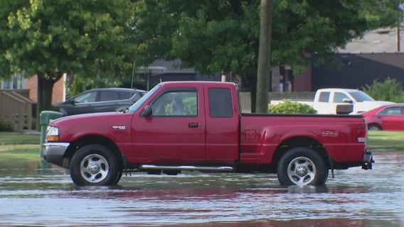 Several Macomb County drivers caught in flooded roadways as rain slams Metro Detroit