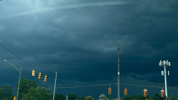 Severe thunderstorms roll through parts of Metro Detroit