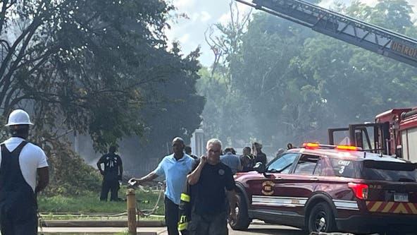House explodes on Detroit's east side, multiple others on fire