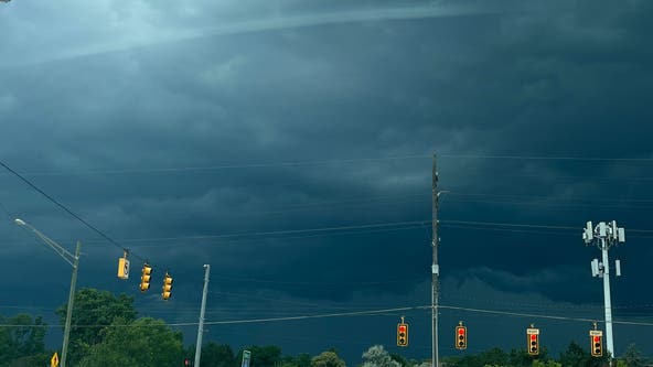 Severe thunderstorms roll through parts of Metro Detroit