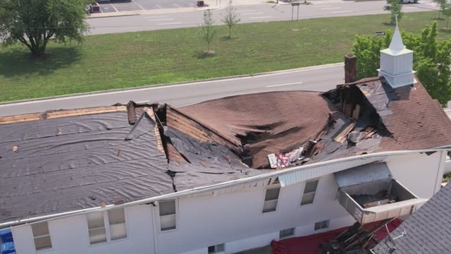 Dearborn church left barely standing after shingles crash through roof