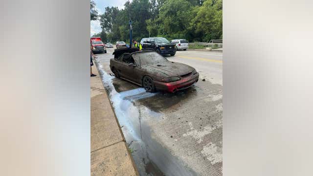 1997 Ford Mustang recovered from Wayne County lake