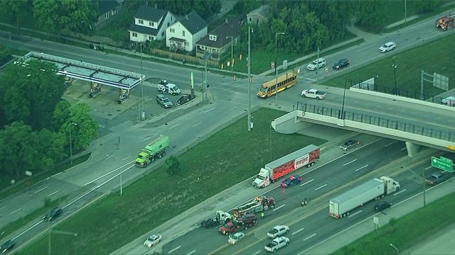 EB I-94 reopens at French after semi-truck crash