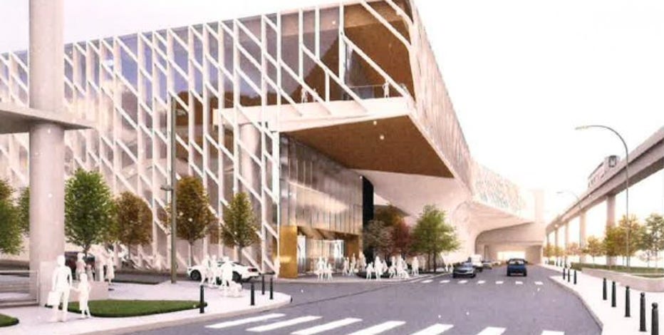 Proposed skybridge would connect Huntington Place to future luxury hotel in Detroit