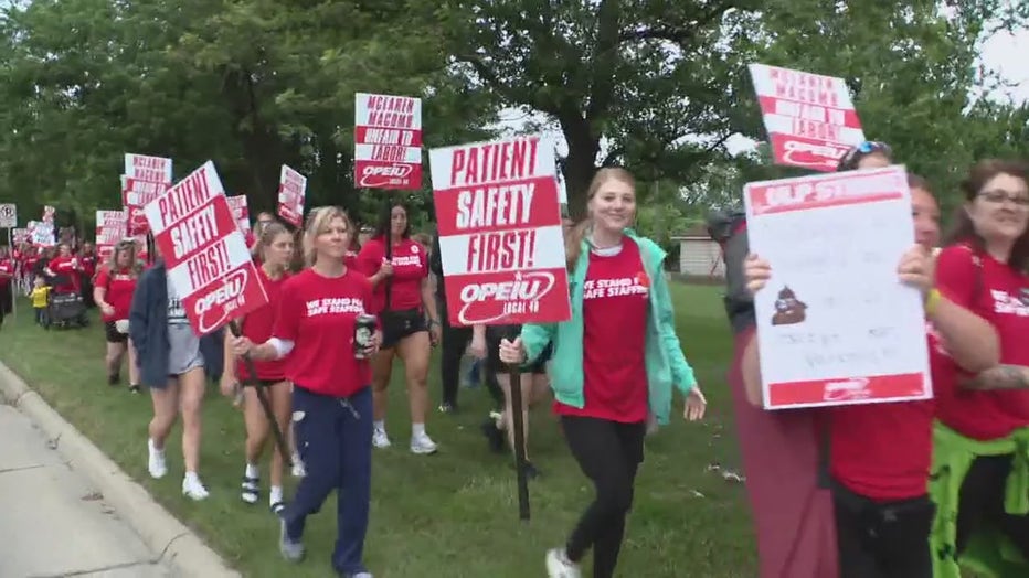 McLaren Macomb Hospital nurses, support staff strike over pay and
