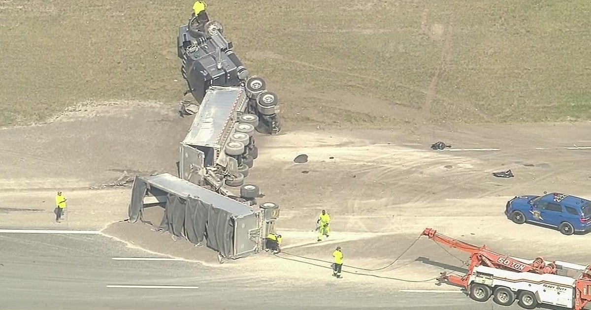 Gravel hauler truck crash closes I-75 at I-94 | FOX 2 Detroit
