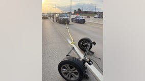 Police grappler stops stolen car on I-96 in Livonia, rips rear axle off after driver tries to flee