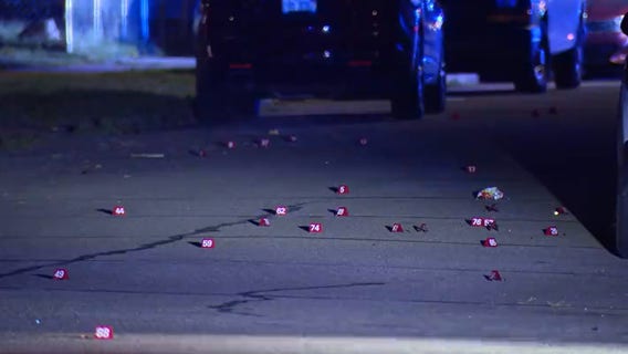 Detroit street riddled with bullet shell casings; police investigating
