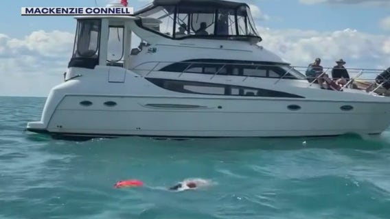 400 mile memorial swim honors crew of the SS Edmund Fitzgerald 50 years later