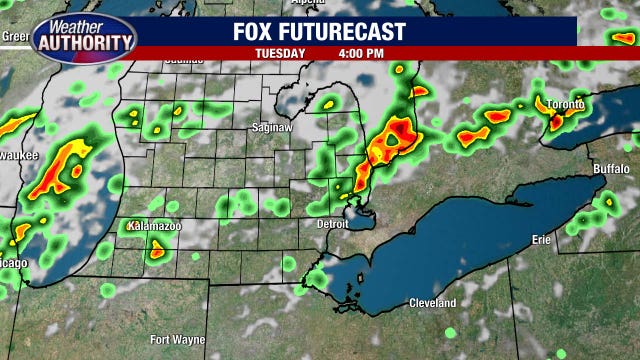 Metro Detroit weather: Another hot day with strong winds and downpours possible