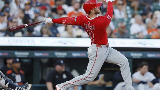 Taylor Ward homers and drives in 3 runs in the Angels’ 7-4 victory over the Tigers