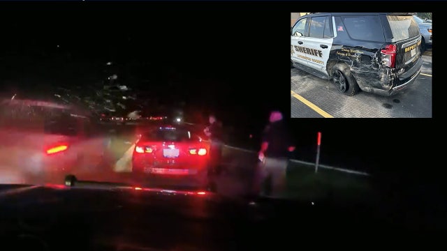 Drunk driver collides with Michigan sheriff patrol vehicle during traffic stop